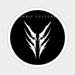 Orbit Culture White Logos Magnet